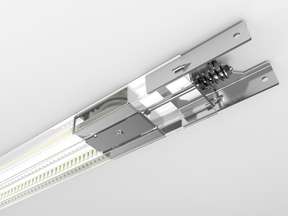 2 Alutech LGR-3300B Рейка приводная цельная с зубчатым ремнем